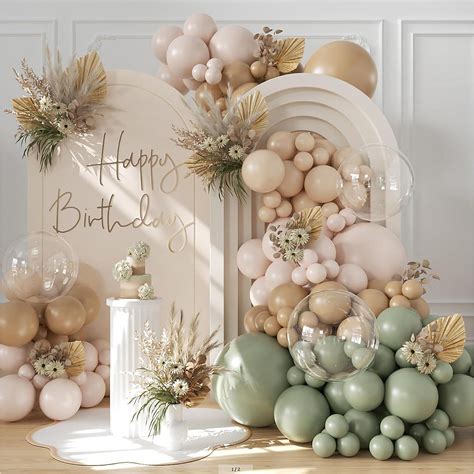 Sage Green Balloon Arch Kit 126Pcs Neutral Balloon Garland Arch Kit ...