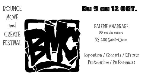 BOUNCE MOVE and CREATE FESTIVAL, 88 Rue des Rosiers, 93400 Saint-Ouen ...
