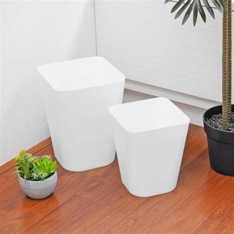 Jual Ataru Ukuran M Tempat Sampah Plastik Minimalist - Putih - Kota ...