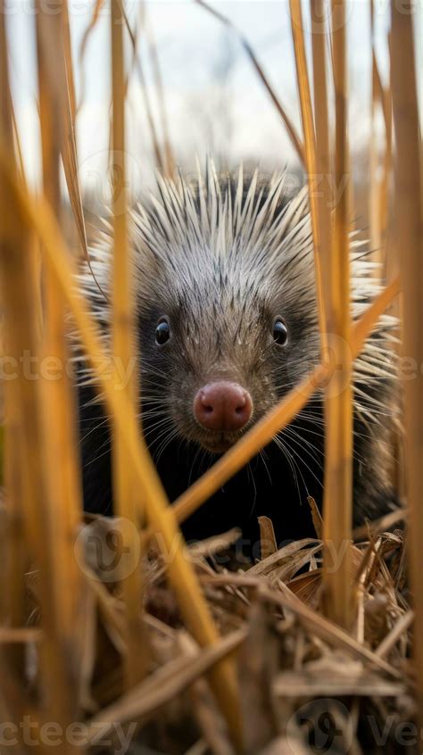 porcupine hidden predator photography grass national geographic style 35mm documentary wallpaper ...