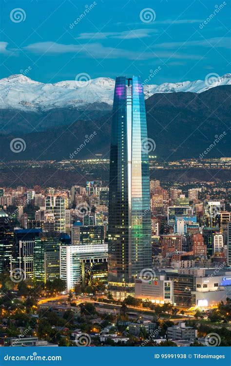 Gran Torre Santiago editorial stock photo. Image of costanera - 95991938