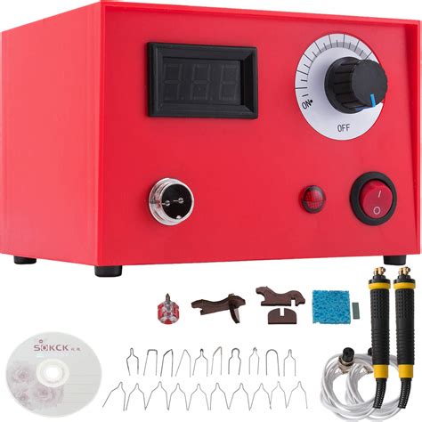 Buy VEVOR 50W Pyrography Machine 110V Multifunction Wood Pyrography Kit ...