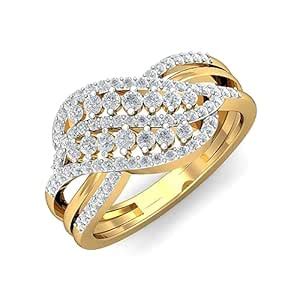 KuberBox 18KT Yellow Gold Nomusa Ring for Women : Amazon.in: Fashion