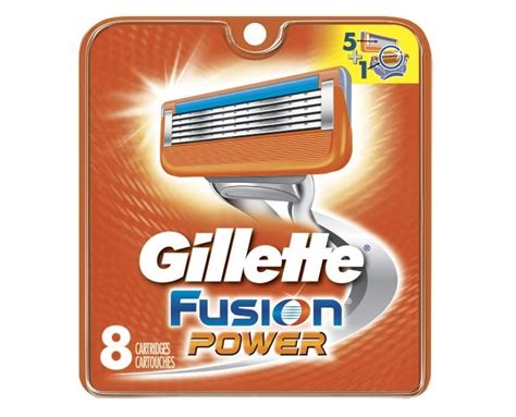 Buy Gillette Fusion Power Refill Blade Cartridges, 8 Count + LA Cross ...