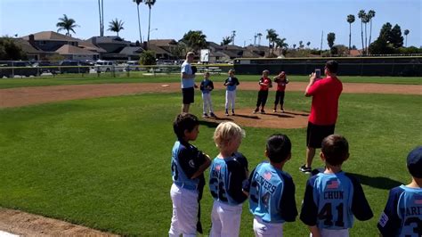 Lincoln reciting Little League Baseball Pledge - Seaview Minor C 2016 ...
