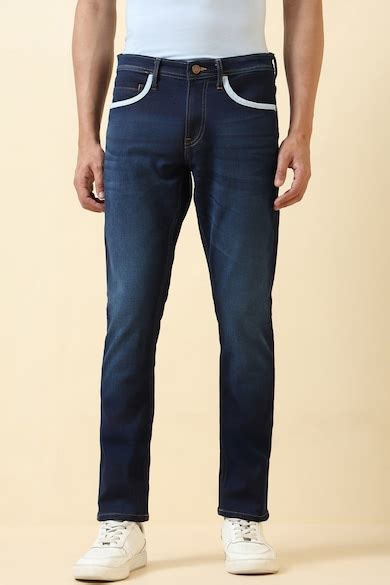 Buy Men Black Slim Fit Light Wash Jeans Online - 39827774 | Allen Solly