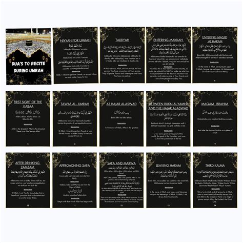 Buy 40 Umrah Duas Printable, Umrah Cards, Umrah Guide, Umrah Book, Duas ...