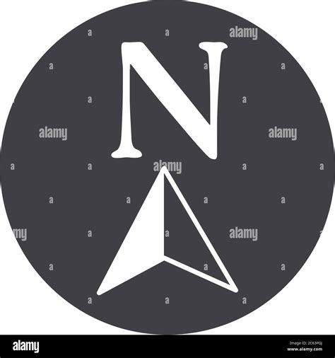 compass rose navigation cartography equipment arrow north location ...