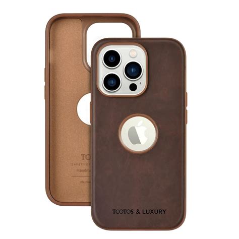 TOOTOS iPhone 15 Pro Max Back Cover | Flexible Pu Leather | Full Camera ...