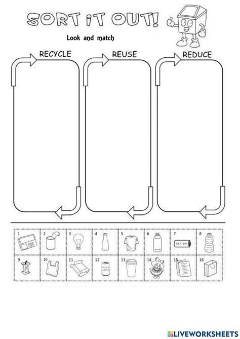 Recycle It Worksheet 的图像结果