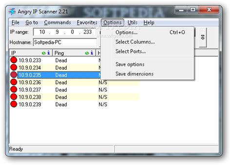 Angry IP Scanner 的图像结果