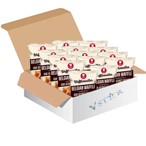 Buy Wafflemeister Belgian Sugar Pearls Waffles 90g (Pack of 28 (Full ...