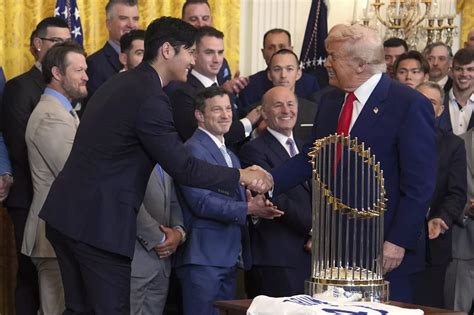 Dodgers Celebrate World Series Win at White House with Trump
