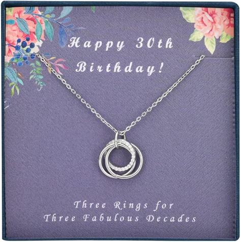 Buy Birthday Gifts for Women,Sterling Silver 30th 40th 50th 60th 70th ...