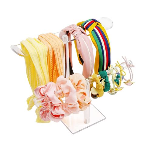 INDIAN DECOR 222606 Acrylic Headband Holder / 2 tier - hairband stand ...