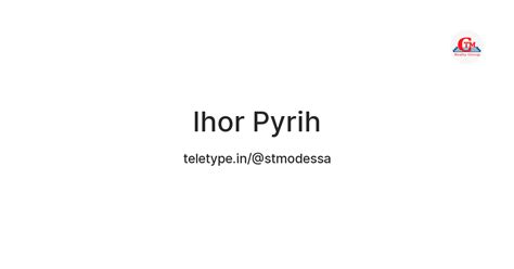 Ihor Pyrih — Teletype