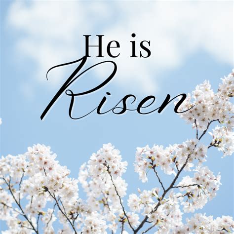 He is Risen Bible Verse - Free Happy Easter Images 2025 - Lift Your Name