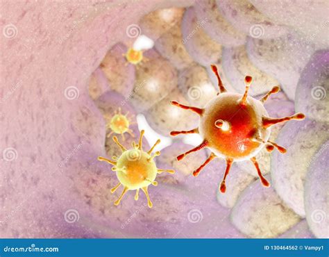 Virus, Genetic Code, Bacteria and Microorganisms Seen Under a Microscope. New Viruses ...