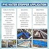 Efficacy Water Stopper PVC Water Stopper Water Bar with Central Bulb ...