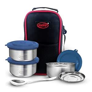 Buy MARU Insulated Thermal Double Wall Stainless Steel Lunch Box Tiffin ...