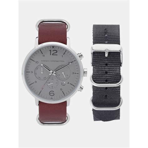 Buy French Connection Men Grey Analogue Watch - FC1321BR Online