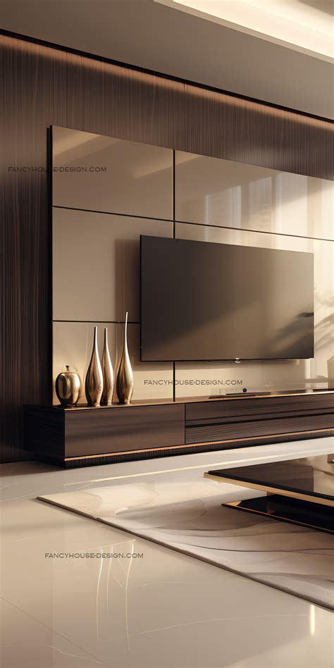 Stunning TV Accent Wall for Sophisticated Entertainment