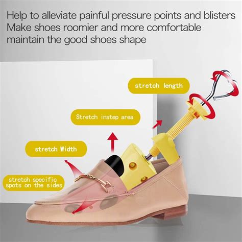 Buy Shoe Stretcher Women Men Adjustable Width Length Wide Feet Shoe ...
