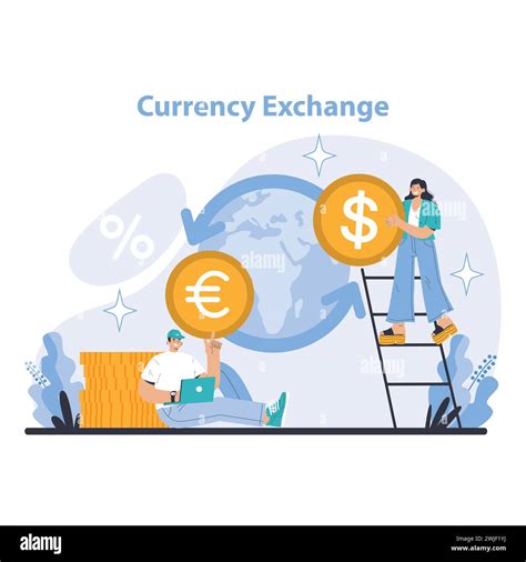 Currency Exchange concept. Streamlining global transactions with easy ...