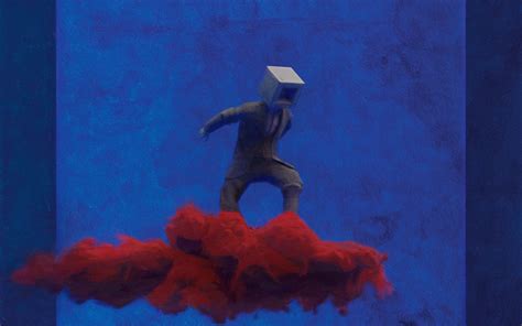 Download wallpaper 2560x1600 man, cube, cloud, fantasy, art, blue ...