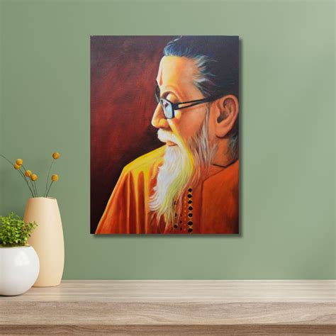 Handmade Balasaheb Thakre Painting on Canvas Shop Online From Best Art ...
