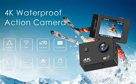 Lapras { 15 Years Warranty) 4K Action Camera 20Mp Underwater Waterproof ...