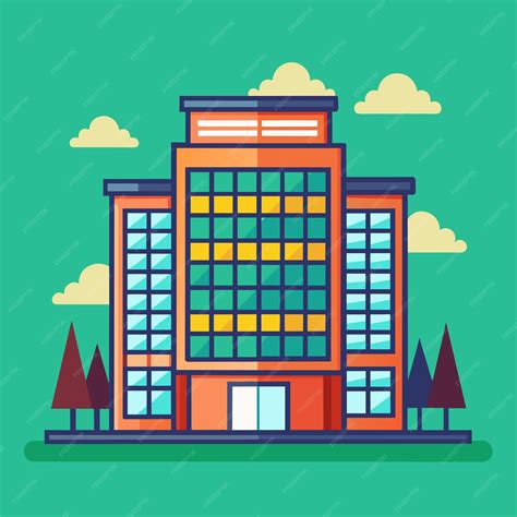 Cartoon Building Background Drawing 的图像结果