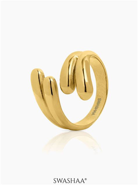 Buy Aella Fluid Wrap Ring Online | Swashaa