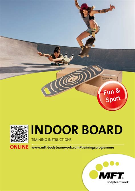 MFT Bodyteamwork Classic Balance Indoor Board Instruction Manual