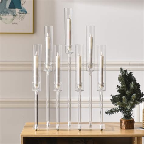 Amazon.com: Acrylic Candle Holder Candlestick Holders for Wedding ...