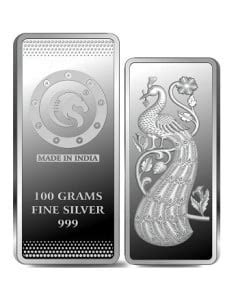 Buy 100 Gm Silver Gold Silver Coin Bar Online at Low Price in India Today
