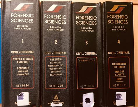 Forensic Sciences: Cyril H Wecht: 9780820513133: Amazon.com: Books