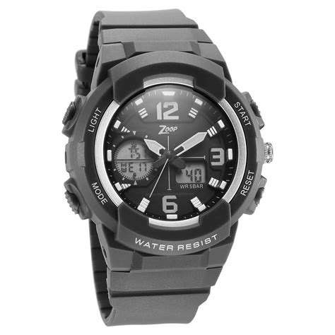 Buy Online Zoop By Titan Quartz Analog Digital Grey Dial Plastic Strap ...