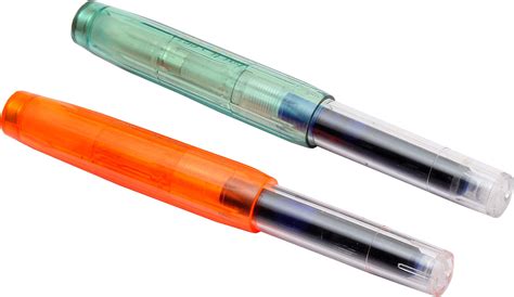 Ledos PaiLi 007 Mini Orange & Green Fountain Pens Cartridge System Fine ...