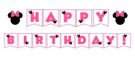 Minnie Mouse Happy Birthday