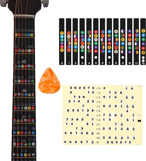 UBrands Colorful Guitar Fretboard Decal with Stickers, India | Ubuy
