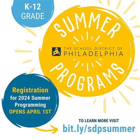 Registration for Summer Programs is Open Now - The School District of ...