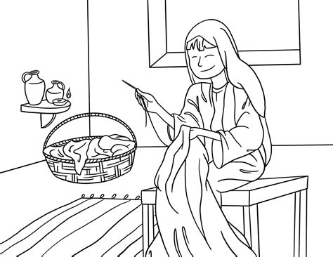 Bible Story Dorcas Kids Crafts Coloring Peter Craft Activities Lessons ...