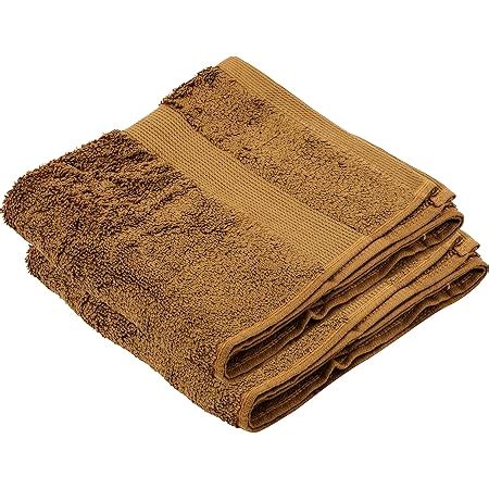 Welspun 400 GSM 2-Piece Cotton Hand Towel Set - Brown : Amazon.in: Home ...