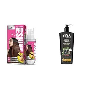 Buy SESA Pro Shine Hair Serum and Medicinal Shampoo Control Hairfall ...