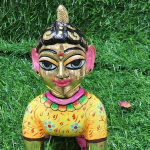Buy 5inch Brass Radha Rani Statue , Vrindavan Radha Rani Murti , Shriji ...