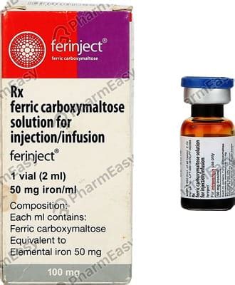 Buy Ferinject 50 MG Solution For Injection (2) Online at Flat 15% OFF ...