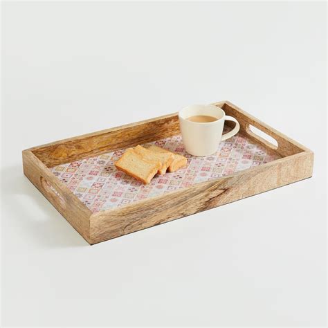 Buy Corsica Hues Wood Printed Tray - 25x40cm from Corsica by Home ...