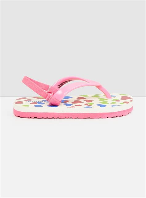 Buy Girls Printed Slingback Slippers Online at just Rs. 199.0 ...