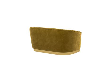 Buy Roy 2 Seater Fabric Sofa (Velvet, Amber Gold) Online in India ...